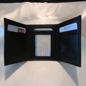 Tri Fold Wallet - Leather & other unknown material